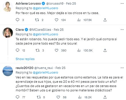 Reacciones a la lista de útiles de kínder que pedía desde pinturas hasta un colchón