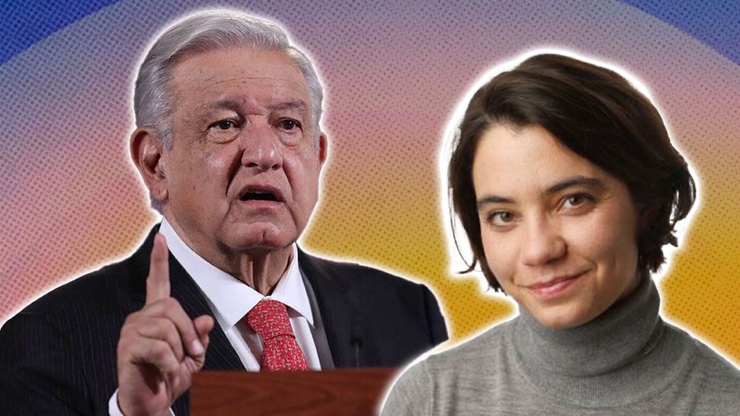 AMLO y Natalie Kitroeff