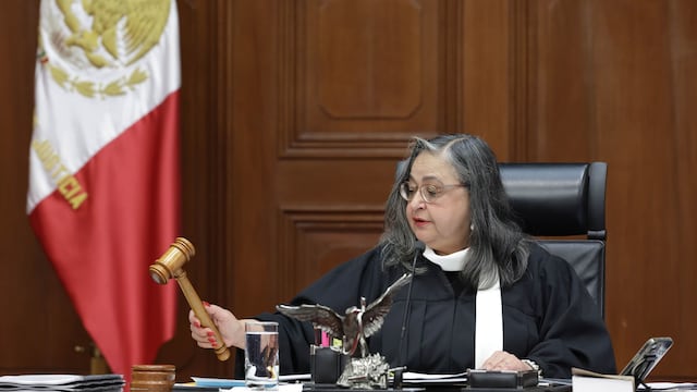 Norma Piña durante su última sesión en la SCJN.