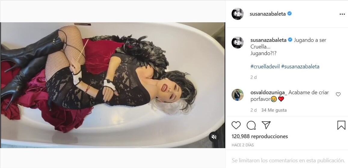 Publicación de Instagram - @susanazabaleta