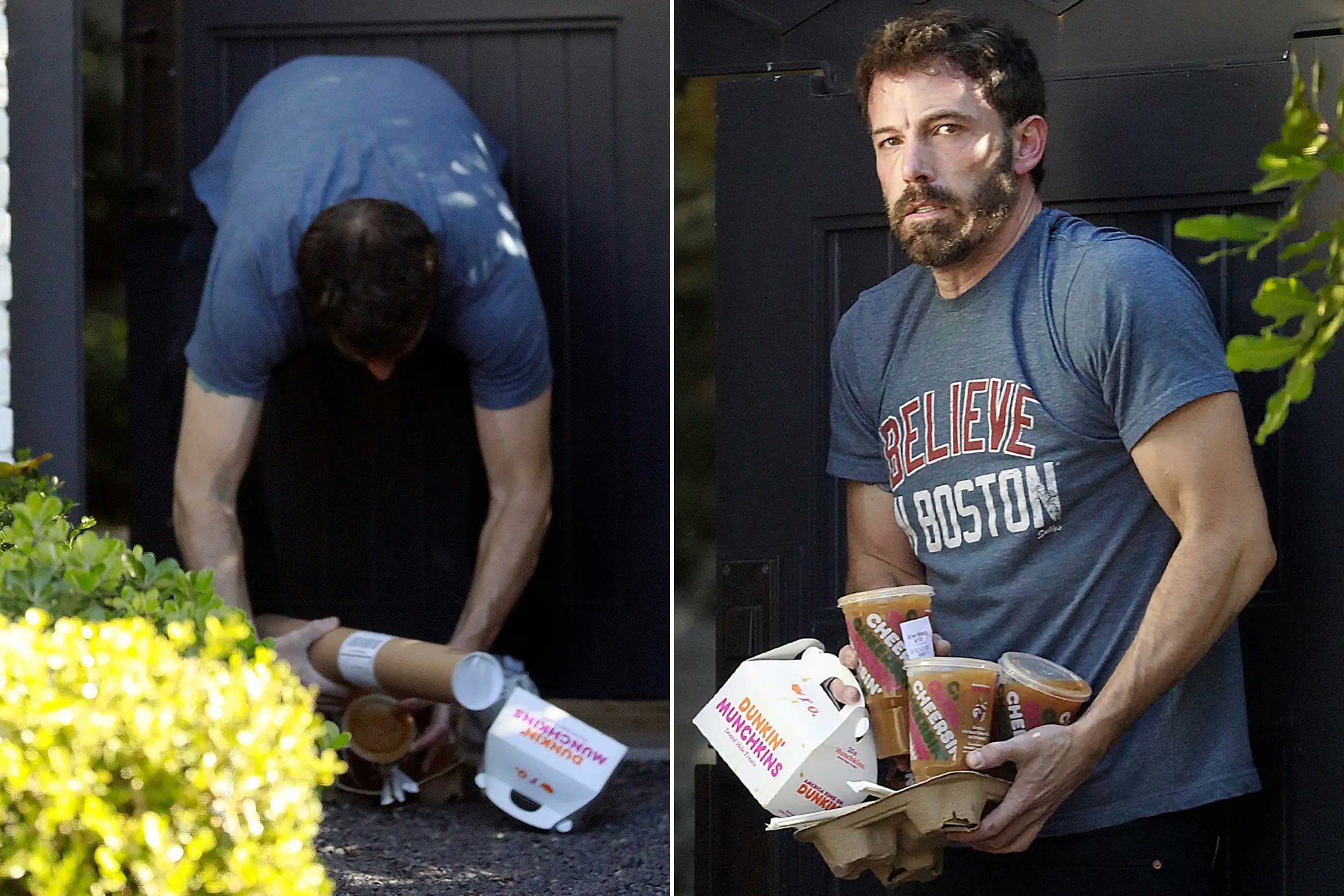 Ben Affleck es visto atendiendo un Dunkin’ Donuts