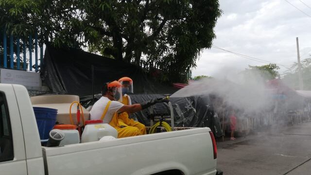 Brigadas de sanitización.