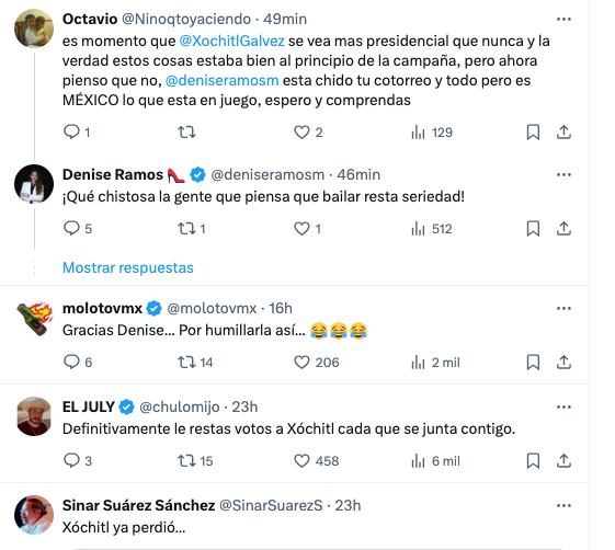 Críticas a Xóchitl Gálvez