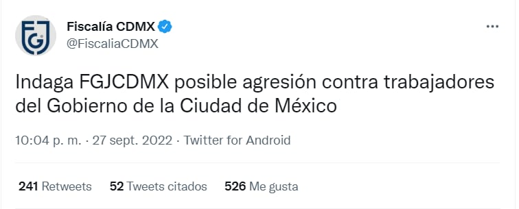 Fiscalía de CDMX investiga amenaza de papá de Mauricio Tabe con cuchillo a trabajador de Invea