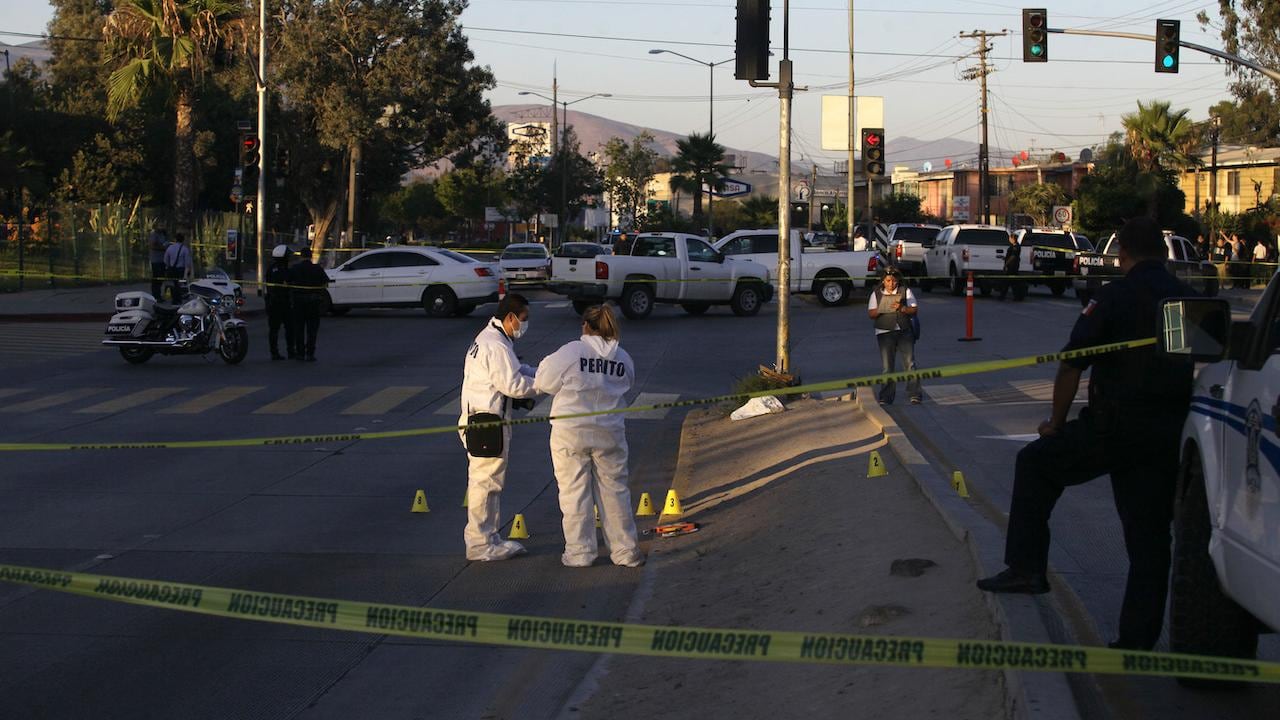 Homicidio en Tijuana. Ciudad violenta.