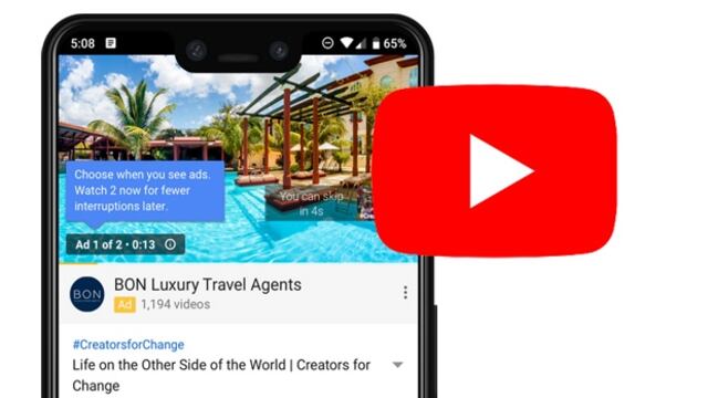 Los anuncios dobles de YouTube