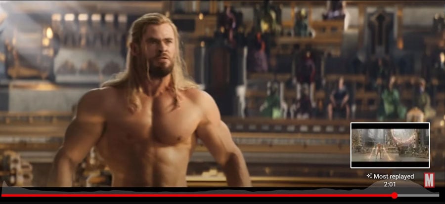 Escena mas reproducida del tráiler de 'Thor: Love and Thunder'