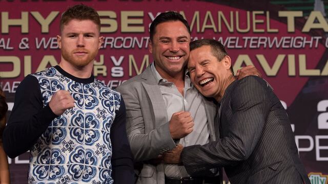 Canelo Álvarez, Óscar de la Hoya y Julio César Chávez