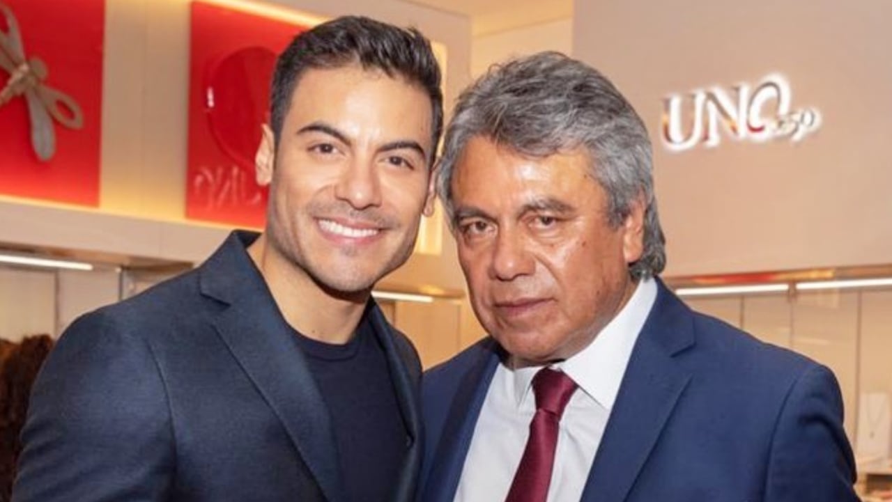 Carlos Rivera y su padre, don José Gonzalo