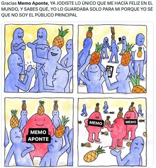 Memes funan a Memo Aponte por su cosplay de Bluey