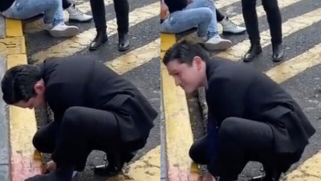 TikTok muestra cómo a un abogado se le atoró un zapato
