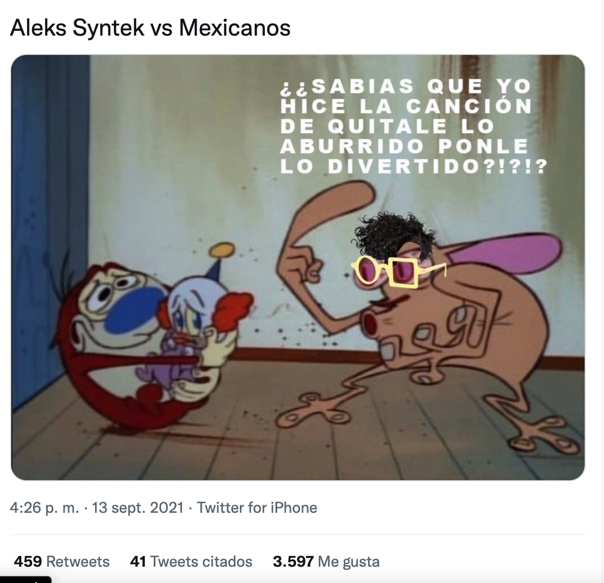 Memes de Aleks Syntek y la canción de 'La Costeña'