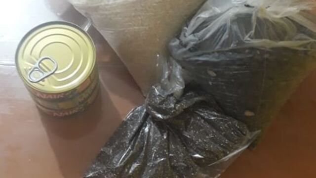 Despensa que entregaron a empleados