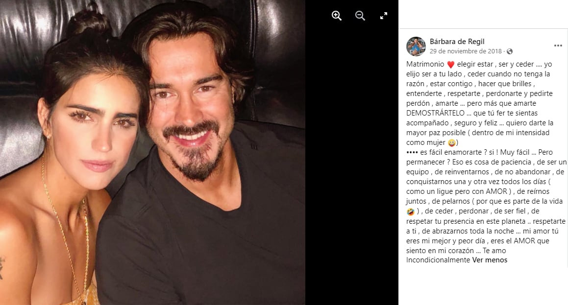 Bárbara de Regil comparte recuerdo con Fernando Schoenwald.