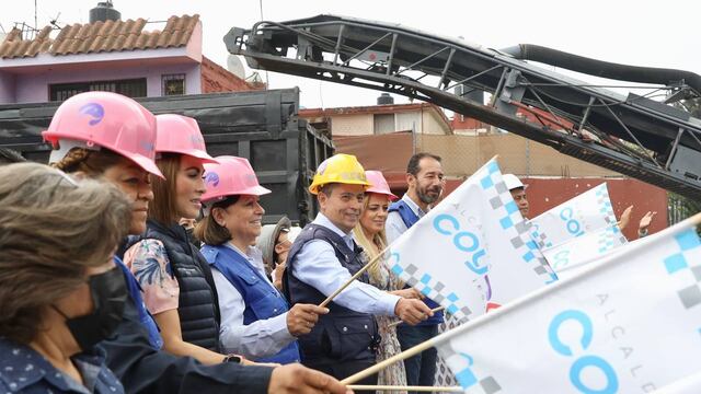 ALCALDE GIOVANI GUTIÉRREZ PARTICIPA EN OBRAS DE MEJORAMIENTO VIAL EN COYOACÁN