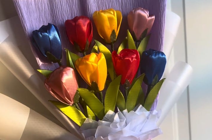 Ramo de tulipanes eternos