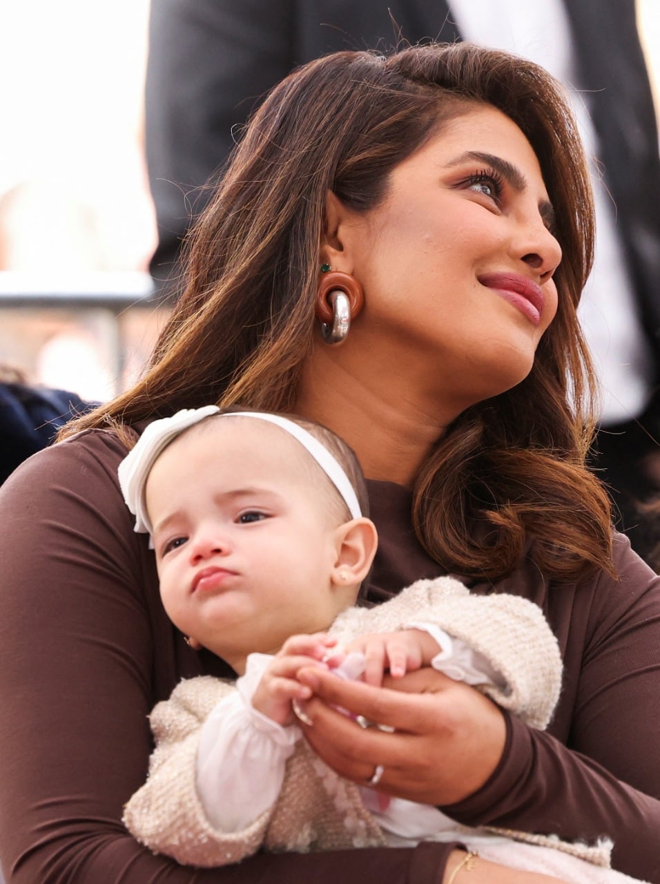Priyanka Chopra e hija en evento público de Nick Jonas
