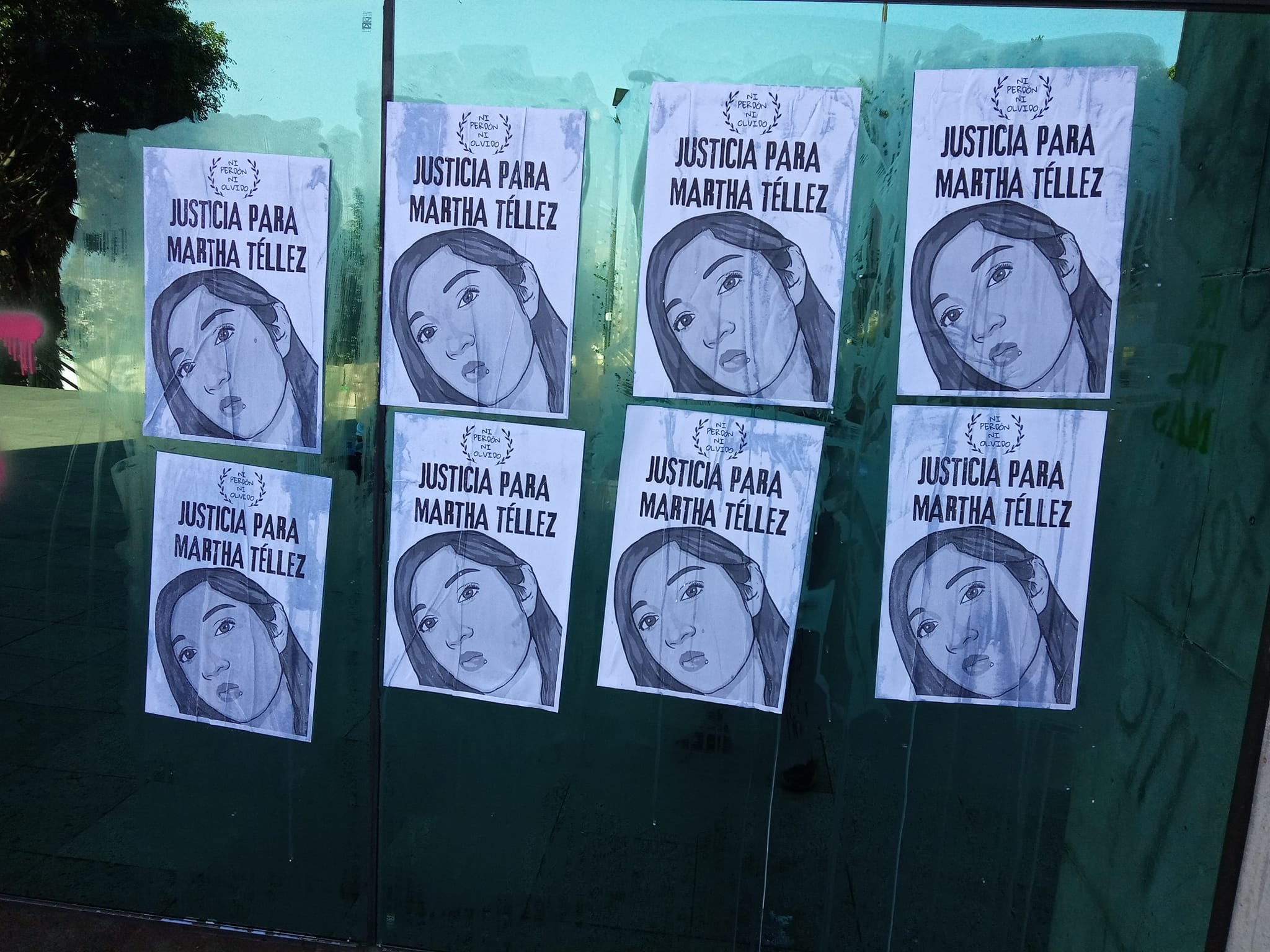 Protesta por el feminicidio de Martha Téllez en Chicoloapan