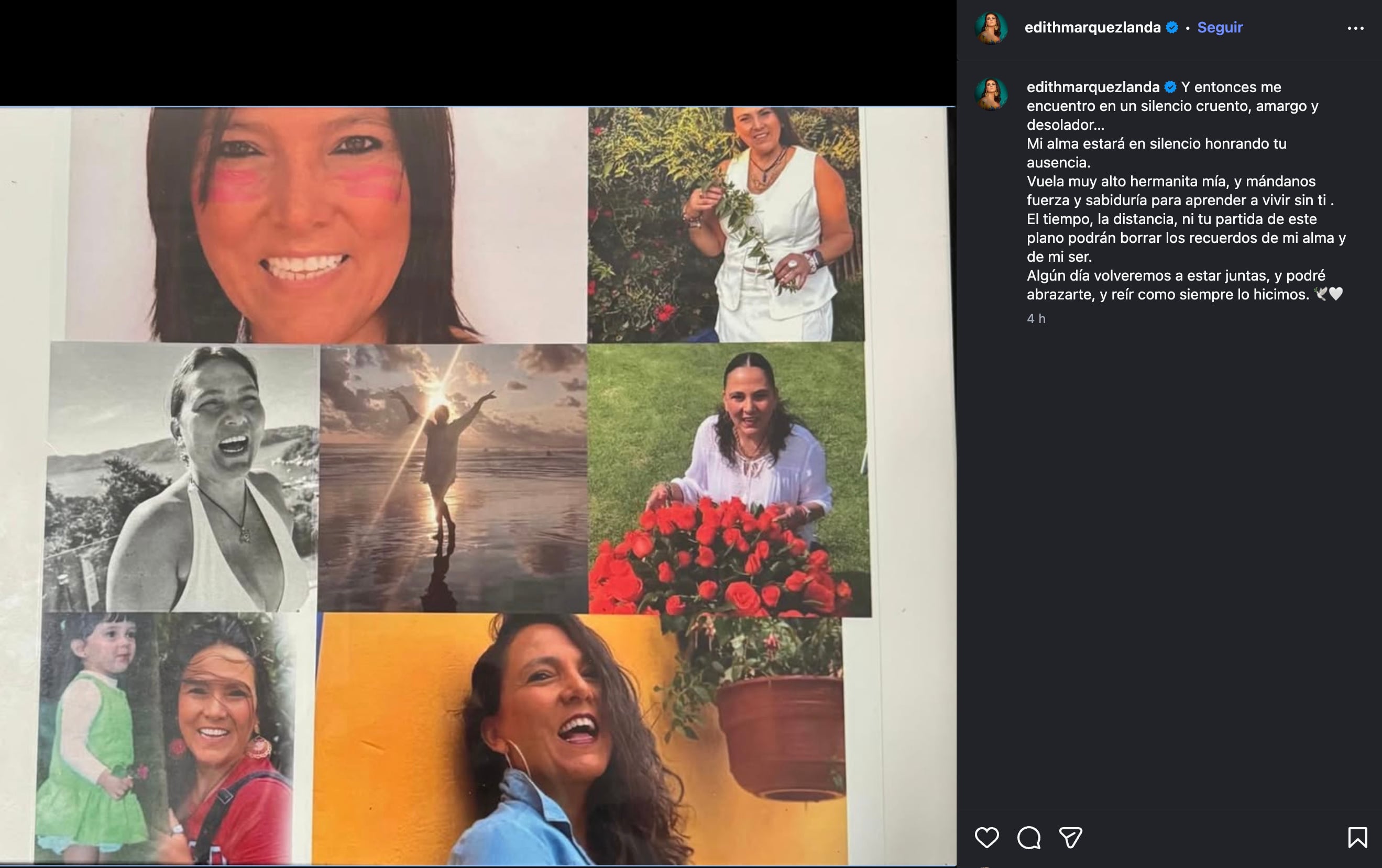 Muere Lily Márquez, hermana de Edith Márquez