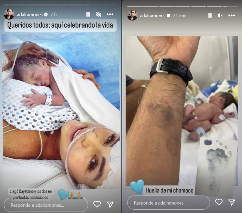 Adal Ramones anuncia el nacimiento de su cuarto hijo