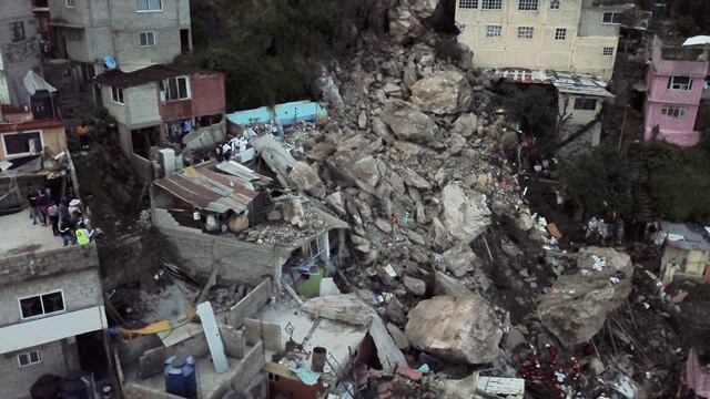 Desgajamiento en el Cerro del Chiquihuite