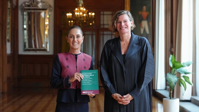 Claudia Sheinbaum se reúne con Mariana Mazzucato para hablar del Plan México