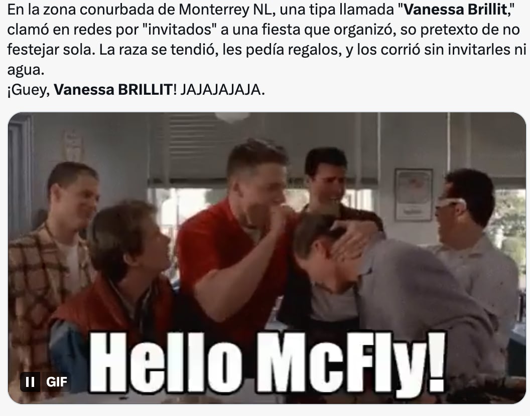 Vanessa Brillit inspira memes tras lo sucedido en su fiesta