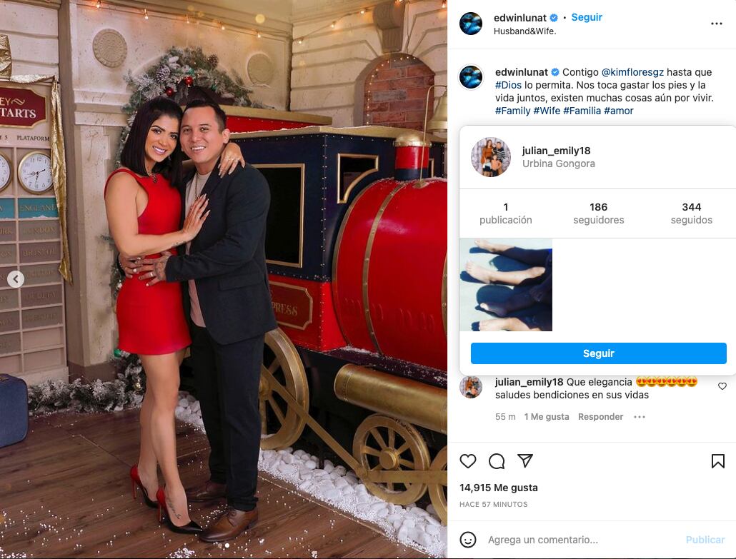 Edwin Luna y Kimberly Flores