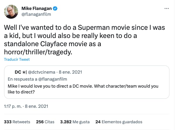 Clayface, villano que podría salir en the Batman 2, fue propuesto por Mike Flanagan