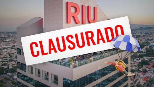 Clausuran terraza del Hotel Riu Guadalajara tras incidente con paracaidista