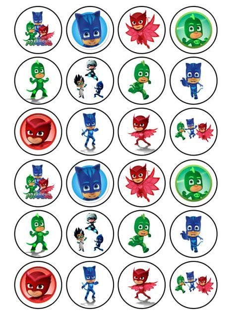 Plantillas para imprimir para stickers de PJ Masks