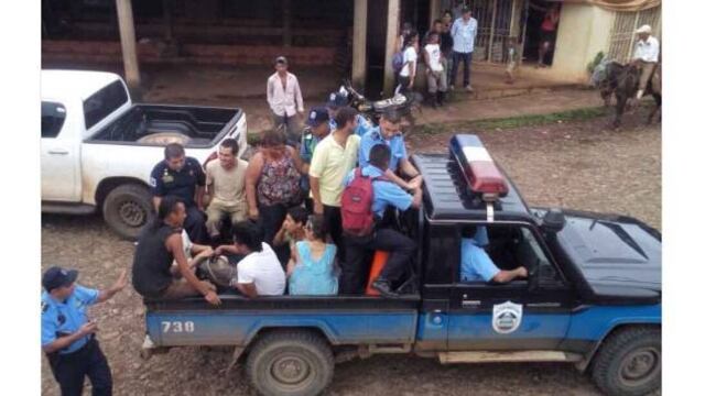 Activistas detenidos en Nicaragua.