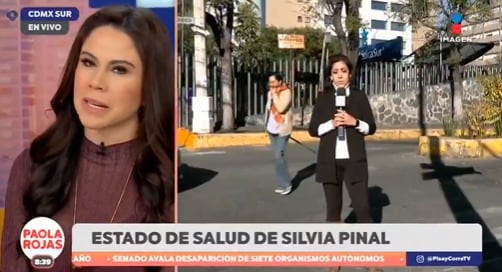 Paola Rojas calla a reportera