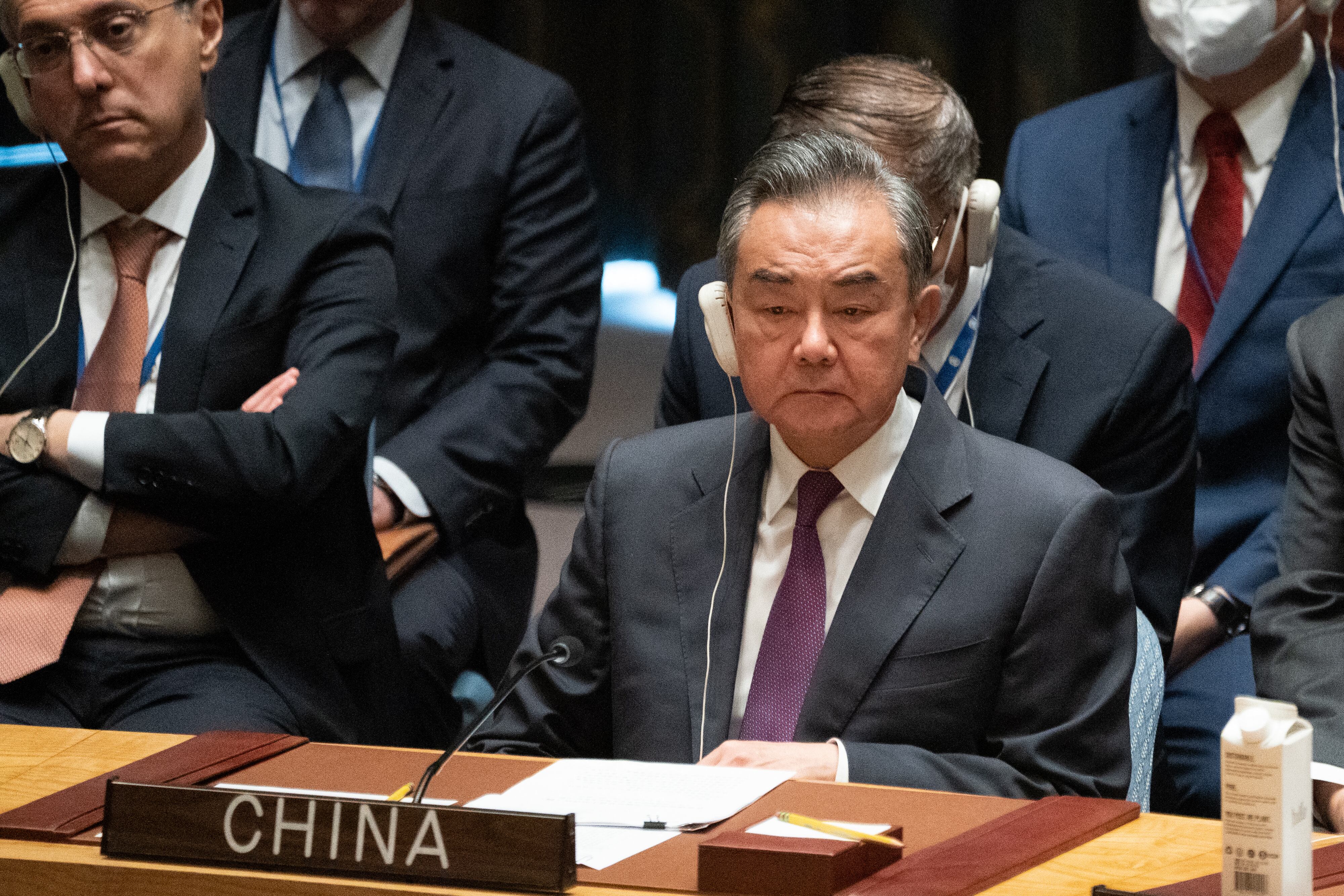 Wang Yi, ministro de Relaciones Exteriores chino en la Asamblea General de la ONU