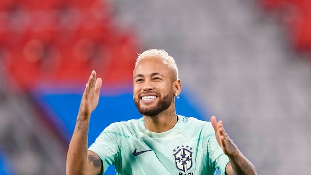 Neymar con Brasil en Qatar 2022