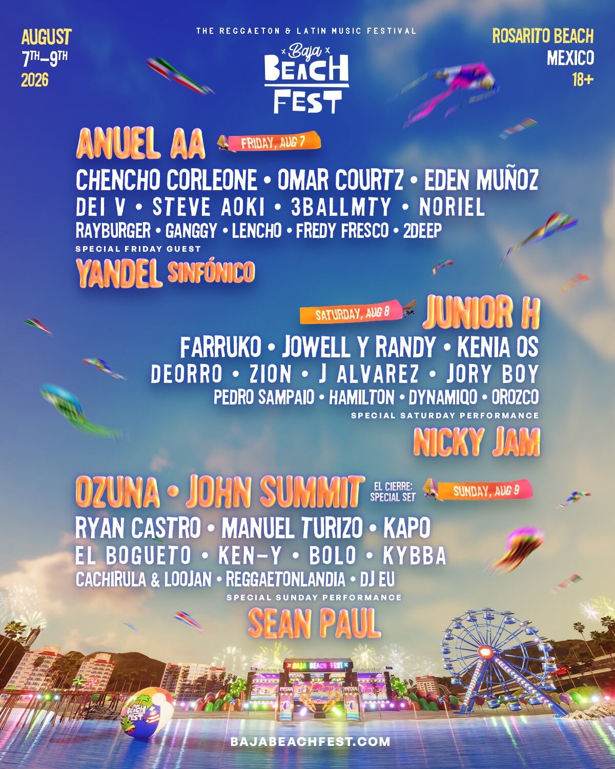 Baja Beach Fest 2026