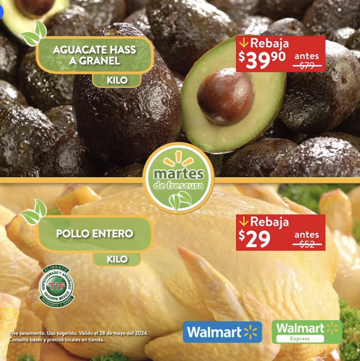 Martes de Frescura Walmart 28 de mayo 2024