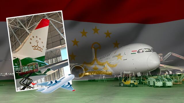 Ex avión presidencial vuela rumbo a Tayikistán con nueva imagen