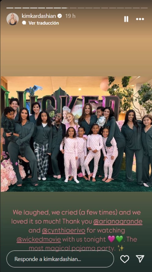 Proyección privada de The Wicked para la familia Kardashian