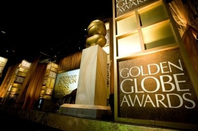 Escenario para la entrega de los Premios Globos de Oro
