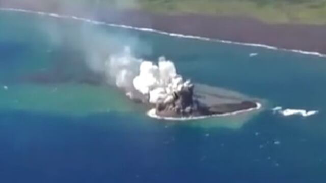 Volcán submarino le dio una nueva isla a Japón