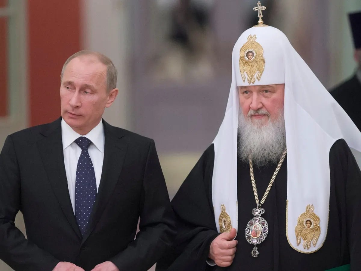 Vladimir Putin y Kirill patriarca ruso ortodoxo/ Twitter