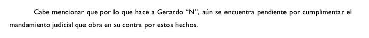 Parte del comunicado FGJEM sobre policía detenido por la muerte de Octavio Ocaña.