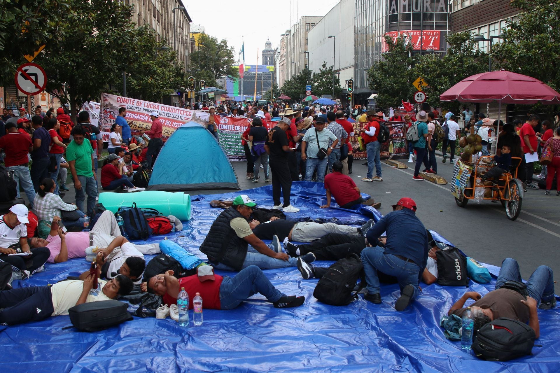 Maestros de la CNTE en CDMX