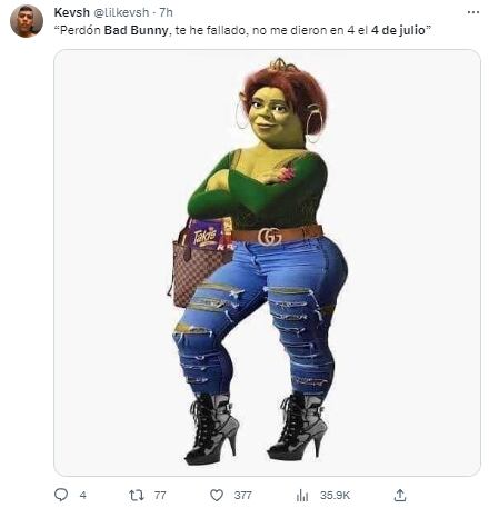 Memes por el 4 de julio pidiendo perdón a Bad Bunny porque no le cumplieron
