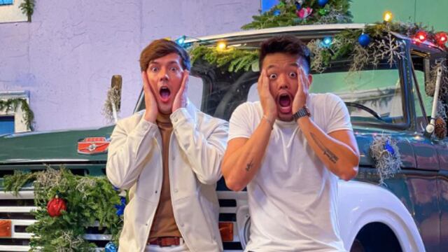 Roger González con Ismael Zhu