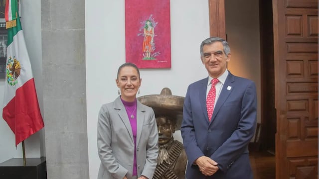 Claudia Sheinbaum con Américo Villarreal, gobernador electo de Tamaulipas