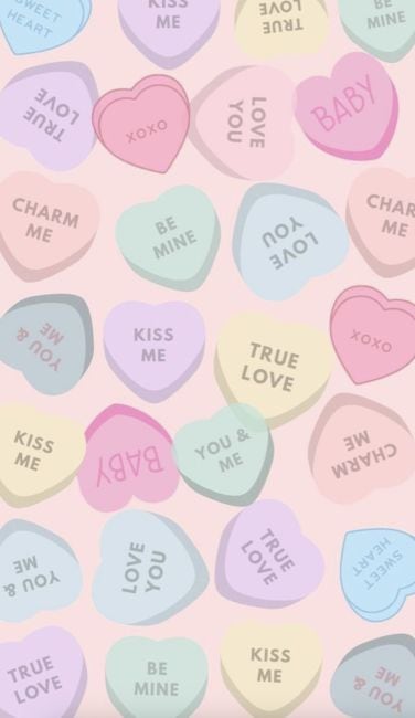 Fondo de pantalla de dulces de San Valentín