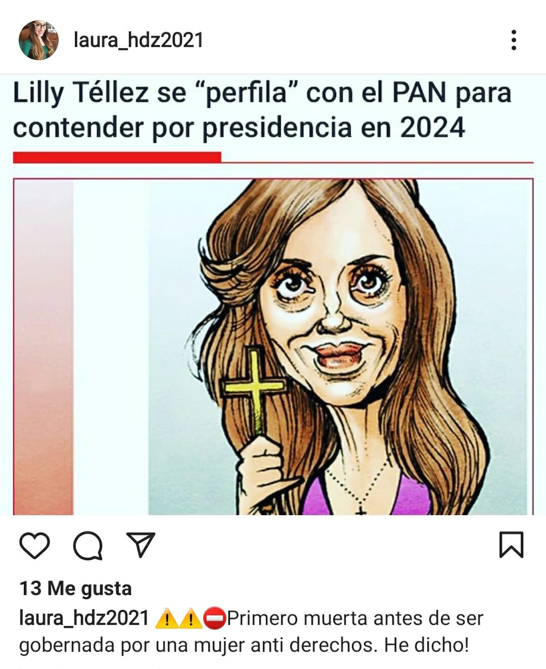 "Antes muerta que ser gobernada por Lilly Téllez"