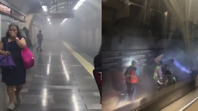 ¿Qué pasó en la Línea 7 del Metro? Cortocircuito en estación Constituyentes genera humo (VIDEO)